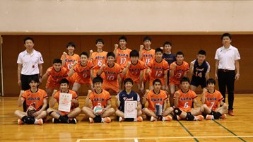 男子バレーボール部　全国高校総体（インターハイ）県予選　初優勝
