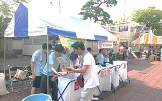 生徒会・ＬＨＣ部　高崎まつりボランティアに参加しました